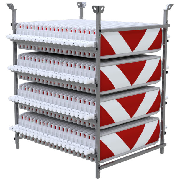 SET | with 80 traffic panels | on storage and transport frame | film RA2/B, arrowed | one side indicating right / left | BASt turn traffic panel